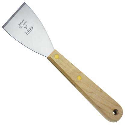 Picture of 3" Stainless Steel Stiff Scraper with Long Handle