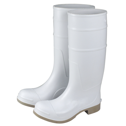 Picture of 16" White Over-the-Sock Boots with Safety Lock Soles - Size 8