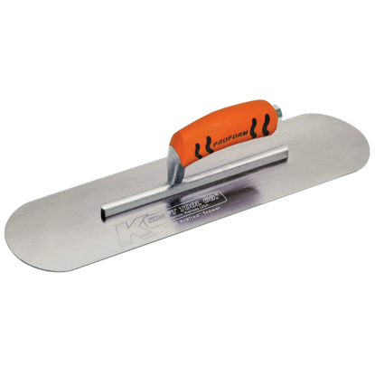 Picture of 14" x 4" Carbon Steel Pool Trowel - 5 Rivets with Short Shank and ProForm® Handle