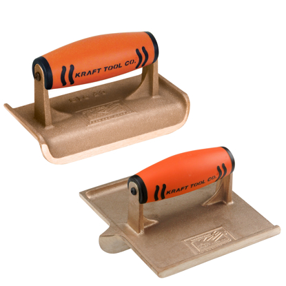 Picture of 6" x 3" Bronze Edger & 6" x 6" Bronze Groover Matched Pair with ProForm® Handle