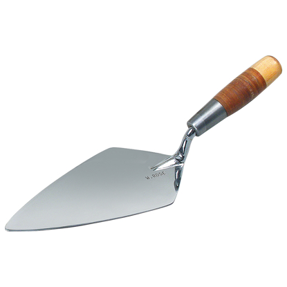 Picture of 10" Chrome Ceremonial Trowel with Leather Handle