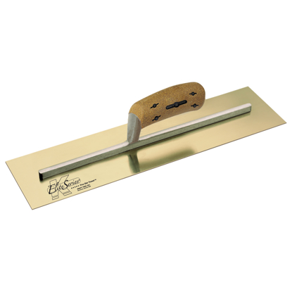 Picture of Elite Series Five Star™ 12" x 4" Golden Stainless Steel Cement Trowel with Cork Handle