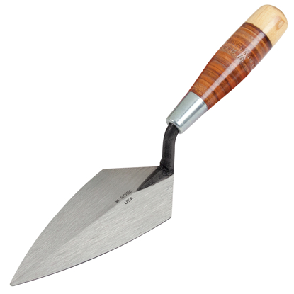 Picture of W.Rose™ 7" x 3-3/8" Pointing Trowel with Leather Handle