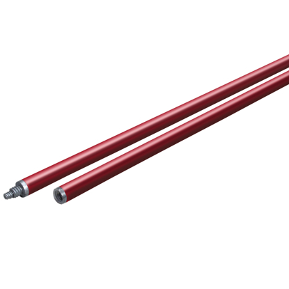 Picture of 6' Red Anodized Aluminum Threaded Handle - 1-3/4" Diameter