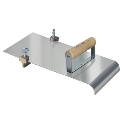 Picture of 5" x 12"  3/8"R, 1/4"D Stainless Steel Edger with Adjustable Groover
