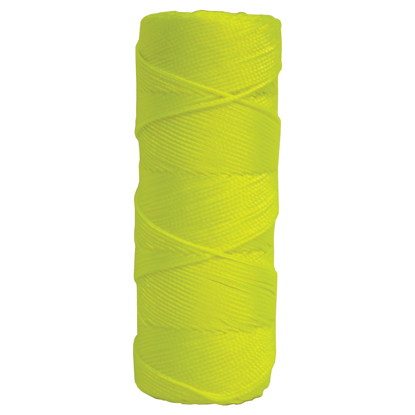 Picture of Fluorescent Yellow Braided Nylon Mason's Line - 250' Tube