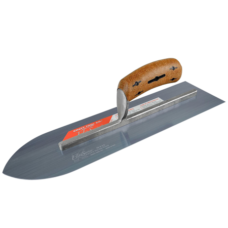 Picture of 16" x 4-1/2" Elite Series Five Star™ Blue Steel Pointed Sword Trowel with Cork Handle