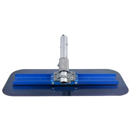 Picture of 24" Big "D" Flat End Blue Steel Float with EZY-Tilt® II Bracket