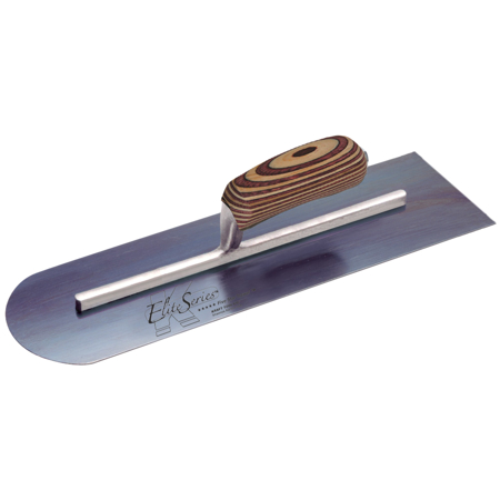 Picture of 18" x 4" Elite Series Five Star™ Blue Steel Round Front/Square Back Trowel with Laminated Wood Handle