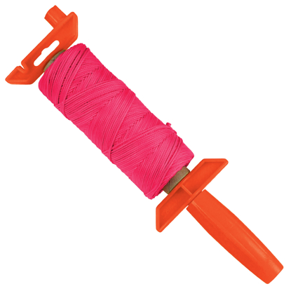 Picture of Fluorescent Pink Braided Nylon Line - 500' on EZ-Winder